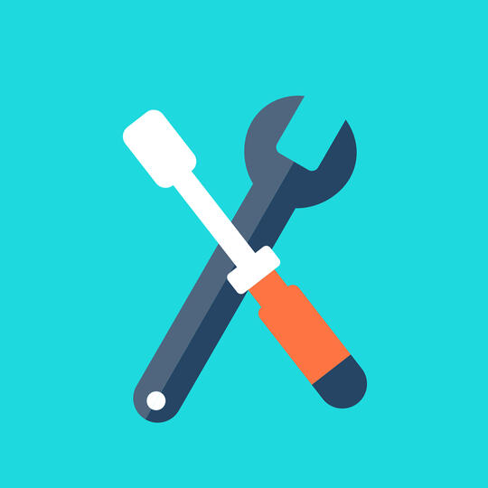 Illustration of hand tools